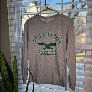 Philadelphia Eagles Gray Long Sleeve Shirt